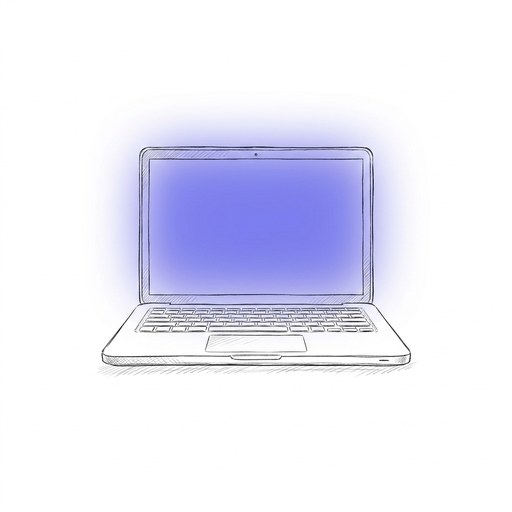 Illustration d'un ordinateur portable